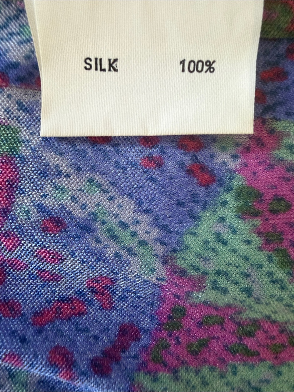 Missoni Women Dress 100% Silk in Green/Purple/Pink Print - Picture 7 of 8